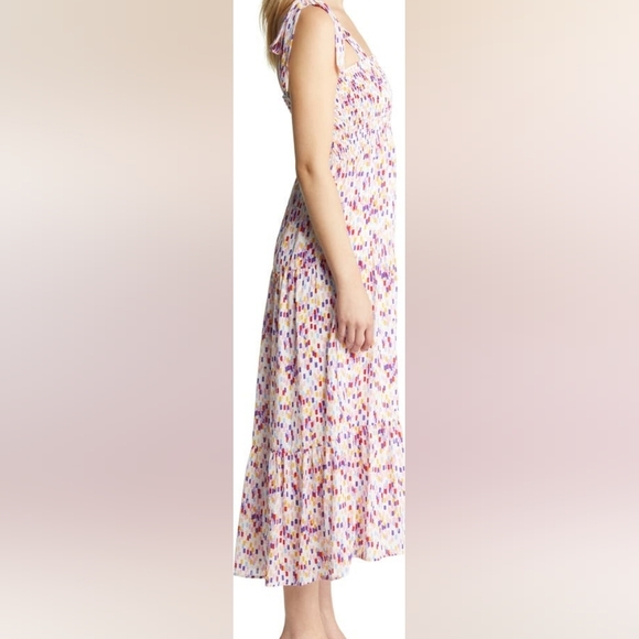 SAM EDELMAN Confetti Smocked Bodice Maxi Sundress - Picture 6 of 11
